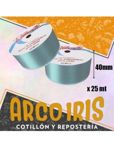 Cinta 40 X 25 Ribbonette Celeste - Polipropileno