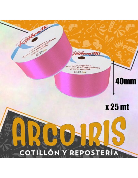 Cinta 40 X 25 Ribbonette Rosa - Polipropileno