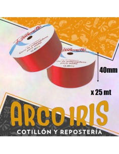 Cinta 40 X 25 Ribbonette Roja - Polipropileno