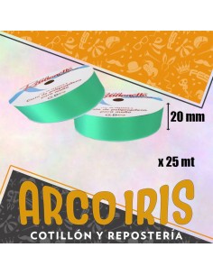 Cinta 20 X 25 Ribbonette Verde Agua - Polipropileno
