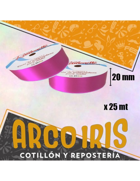 Cinta 20 X 25 Ribbonette Fucsia - Polipropileno
