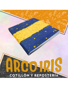 Boca Servilleta X 20 U - Premiun Equipos Futbol Azul Y Oro