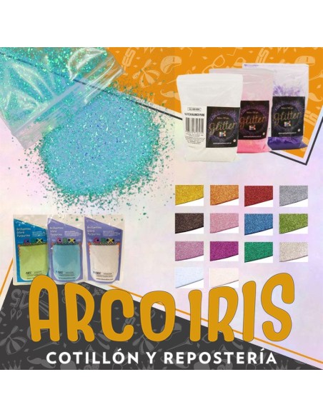 Glitter X 500 Gr Irisado - Primera Calidad Gibre/purpurina