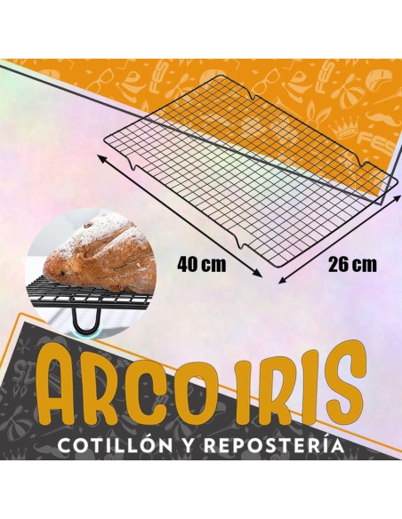 Rejilla Negra 40x26cm Xu - Enfriar/banar/decorar