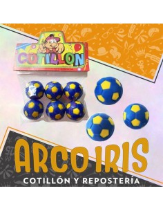 Pelotas Futbol X 6 - Azul / Amarillo Rotti