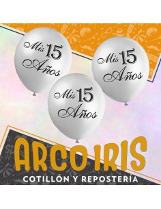 Globo Estandar 12 X 12 - Mis 15 Anos Full Impresos