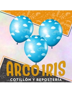 Globo Estandar 12 X 12 - Nube Celeste Full Impresos