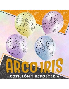 Globo Estandar 12 X 12 - Unicornio Full Impresos