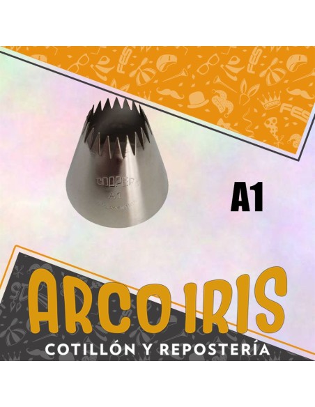 Boquillas Rizado Abierto Gigante Xu - Cooper