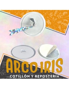 Topetinas 3cm. Autohadesiva X 10 Fraccionada - Transparente Redondas