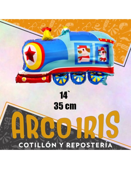 Mylar 14 Locomotora Metal Xu - 35 Cm Tren Globo Metalizado Papel