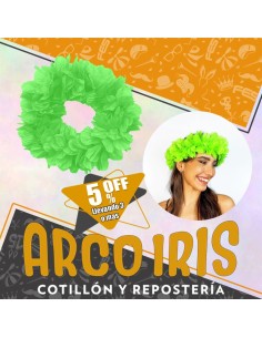 Vincha Hawaiana Premium Verde Manzana Xu +3-5% Promo Por Cantidad Primavera-vincha Clavel Seda-