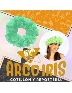 Vincha Hawaiana Premium Verde Agua Xu +3-5% Promo Por Cantidad Primavera-vincha Clavel Seda-