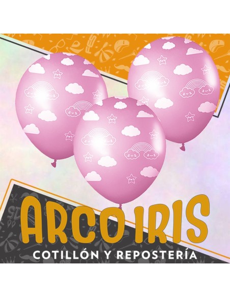 Globo Estandar 12 X 8 - Nube Rosa Full Impresos