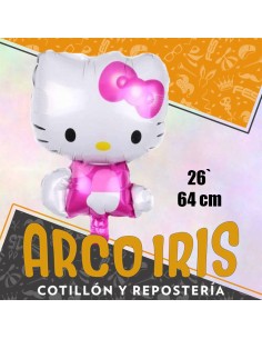 Mylar 26 Personaje Hello Kitty Metal Xu - 64 Cm Aprox. Hello Kitty-globo Metalizado Papel