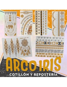 Tatuajes Mandala X 6 Planchas-tattoo -party Store-halloween-