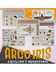 Tatuajes Egipcios X 6 Planchas-tattoo -party Store-halloween-