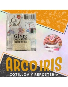 Gliter Comestible Blanco X 4 Unidades -pastelar- Pascua