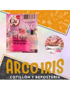 Gliter Comestible Fucsia X 4 Unidades -pastelar- Pascua