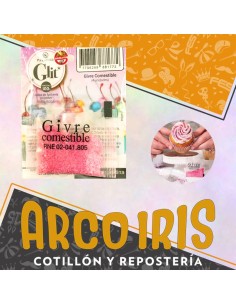 Gliter Comestible Rosa X 4 Unidades -pastelar- Pascua