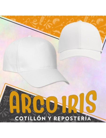 Gorro Gorra Baseball Blanca - Party Store