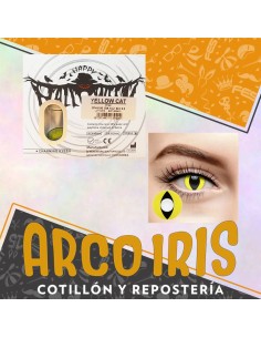 Lentes Contacto Yellow Cat - Halloween Gato Amarillo