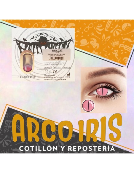 Lentes Contacto Pink Cat - Halloween Gato Rosa