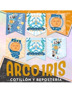 Banderin Estampado Patrio - Ex-bandera Vamos Argentina Mundial Rondinella