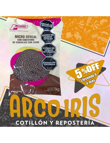 Micro Cereal Con Cobertura Chocolate Con Leche X Kg +6-5% (caja) Argenfrut