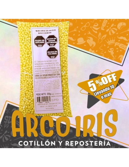 Micro Cereal Con Cobertura Chocolate Amarillo X 200g +10-5% (caja) Argenfrut
