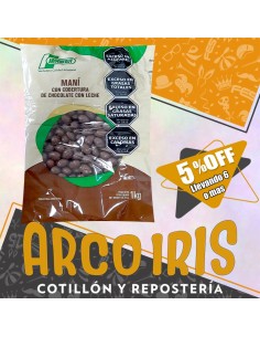 Mani Con Chocolate X Kg +6-5% (caja) Con Cobertura De Chocolate Con Leche - Argenfrut