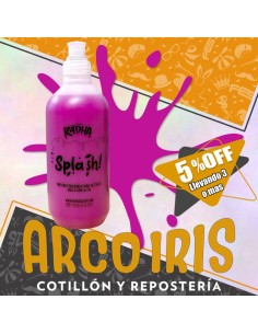 Splash Violeta Fluo X 500 Cc +3- 5% Cat2 Upd Carnaval Promo Por Cantidad Liquido Pintura Ecologica Radha