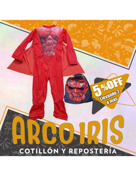Disfraz Enterito Diablo +2-5% Talle 6 - Promo Por Cantidad Halloween