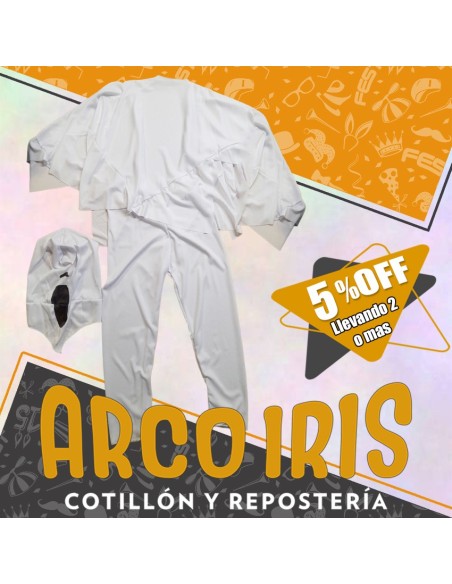 Disfraz Enterito Fantasma +2-5% Talle 8 - Promo Por Cantidad Halloween