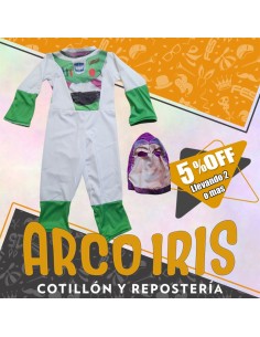 Disfraz Enterito Espacial +2-5% Talle 2 - Promo Por Cantidad Buzz Lightyear Halloween