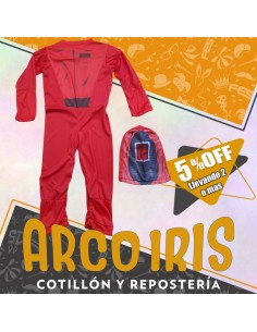 Disfraz Enterito Guardia Calamar +2-5% Talle 2 - Promo Por Cantidad Juego Calamar Halloween