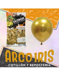 Globo Cromo Reflex 5 X 25u. Dorado - Globox