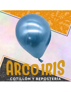 Globo Cromo Reflex 22 X 5u. Azul - Globox