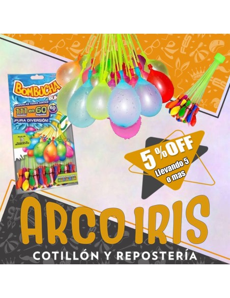 Bombitas Auto Llenado X 111 Bombucha +5-5% - Llenado En 60 Segundos Promo Por Cantidad Bombucha Bunch 3 Pack De Racimos De Bo