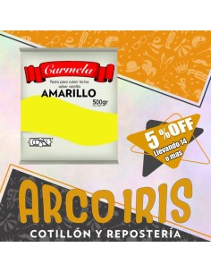 Coral Pasta Color X 500 Gr - Amarilla +14-5% Promo Por Cantidad Carmela