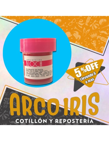 Colorante En Pasta Celeste Bloch Xu +6-5% Sin Tacc Promo Por Cantidad Pascua