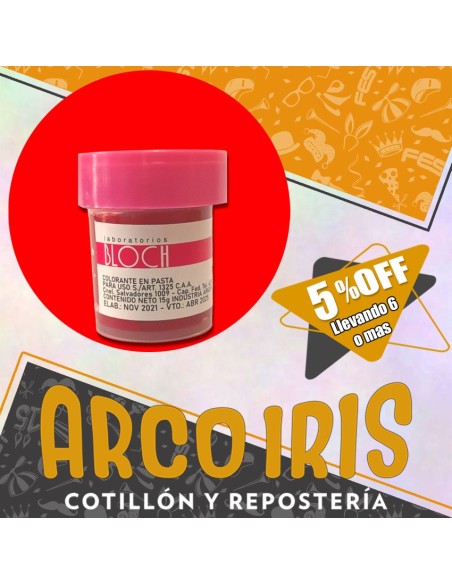 Colorante En Pasta Rojo Bloch Xu +6-5% Sin Tacc Promo Por Cantidad Pascua