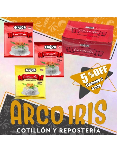 Coral Pasta Cobertura X 3 Kg +3 -5% - Carmela Promo Por Cantidad