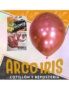 Globo Cromo Reflex 12 X 10 Rojo Coral - Globox