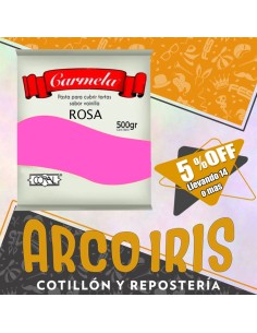 Coral Pasta Color X 500 Gr - Rosa +14-5% Promo Por Cantidad Carmela