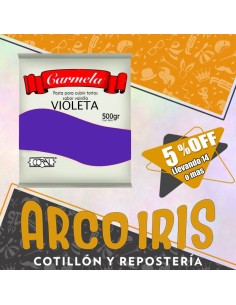 Coral Pasta Color X 500 Gr - Violeta +14-5% Promo Por Cantidad Carmela