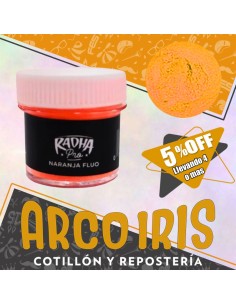 Colorante En Polvo Fluo Naranja Xu - 4 Gr Radha  Pascua