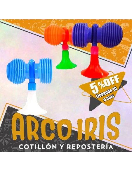 Corneta Fuelle Corta Bicolor Xu 35 Cm +10-5% Promo Por Cantidad Mundial Rotti