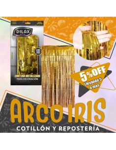 Cortina Metal Dorada Dilax Xu +5-5% - Promo Por Cantidad 1 X 2 Mt Dilax