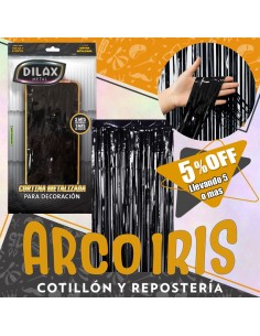 Cortina Plastica Negra Dilax Xu +5-5% - Promo Por Cantidad 1 X 2 Mt Dilax